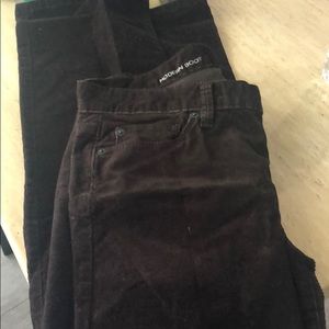 Brown Corduroy Ann Taylor Loft pants.